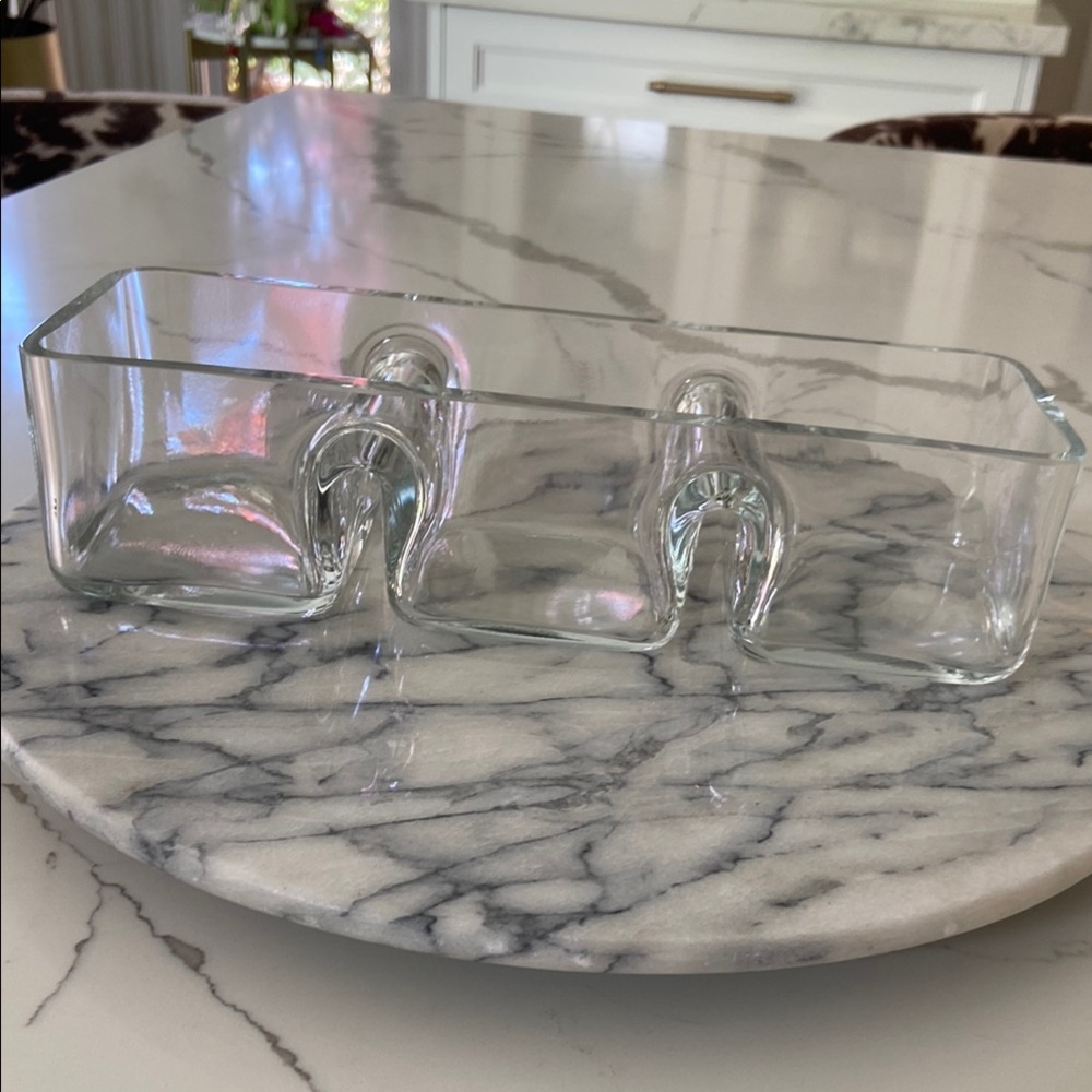 Elegant Clear Glass Bathroom Organizer